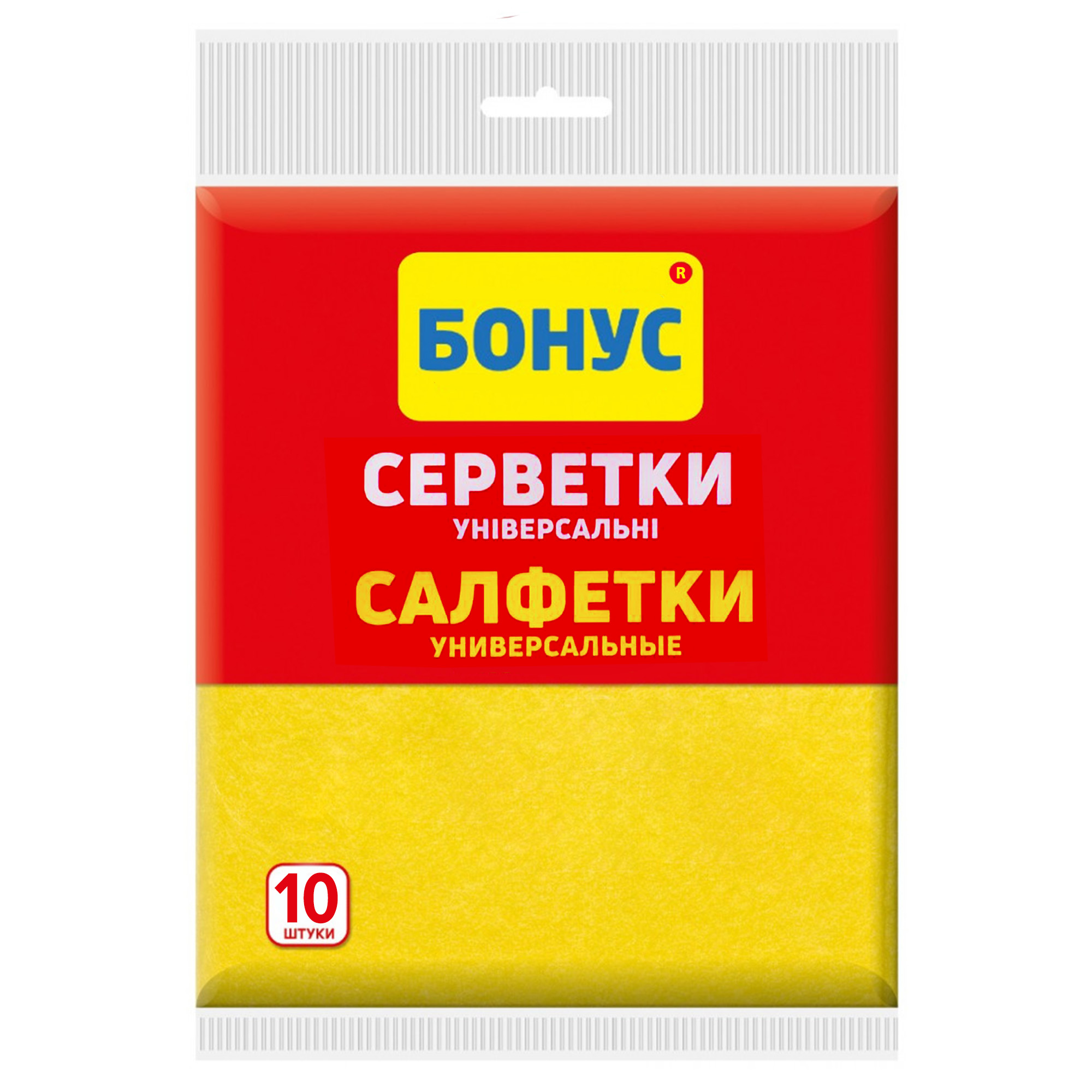 Салфетки віскозні Бонус 30 35 см 10 шт